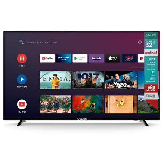 Pantalla Smart Tv Q-Touch 32" Led Qn3223 AndroidTV